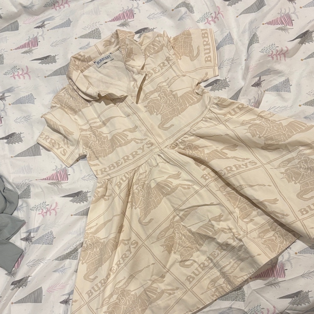 Burberry Kids Light Tan Casual Dress